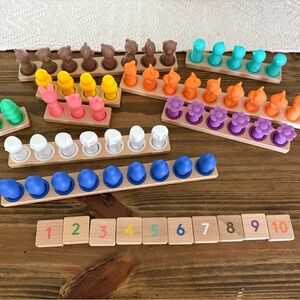 Brand New Lovevery Montessori Math Bars Number Tiles Counters STEM Toy